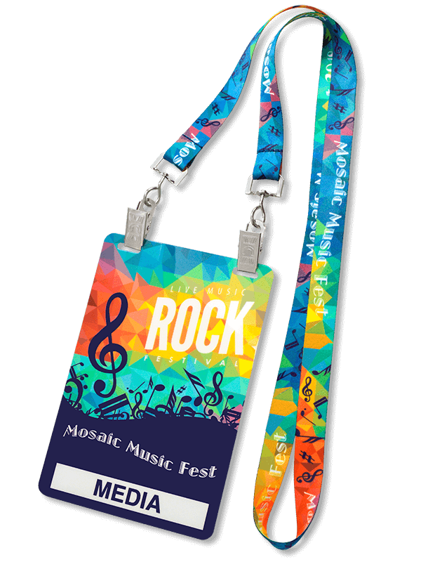 Dye Sub Open Ended Event Badge Lanyard